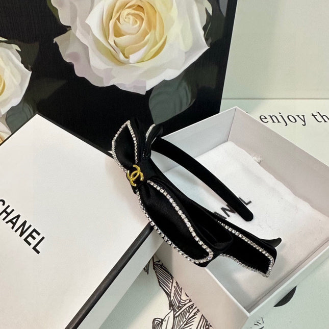 BLACK FABRIC WITH CRYSTAL HAIRBAND 412465