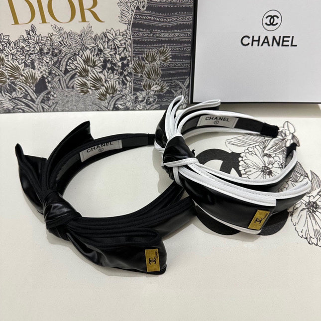 BLACK MIX WHITE SILK HAIRBAND 412467