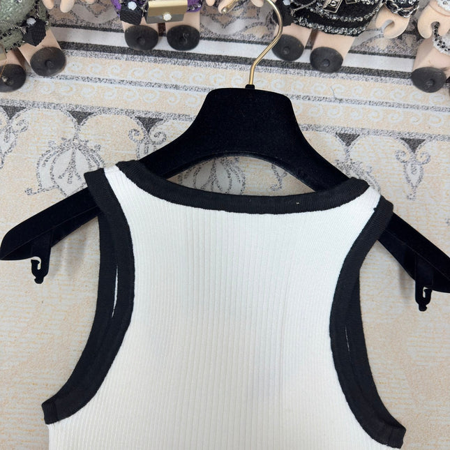 Chanel Tank Top White Wool 232743