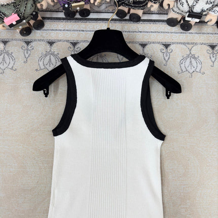 Chanel Tank Top White Wool 232743