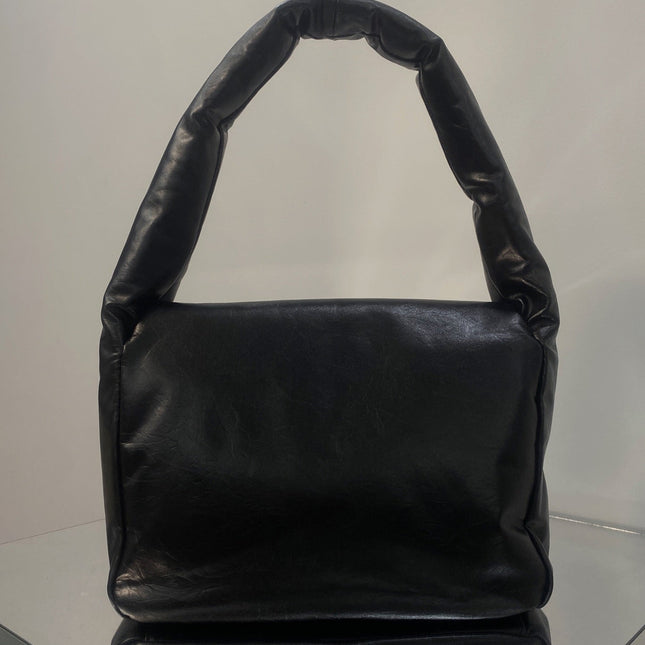 MONACO SLING BAG 27 IN BLACK SOFT LAMBSKIN