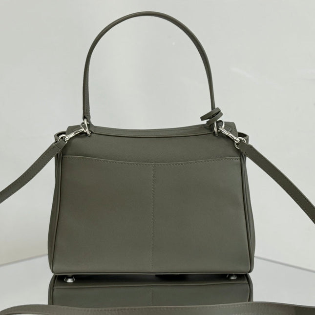 RODEO SMALL BAG 29 IN KHAKI GREEN SMOOTH CALFSKIN SILVER HARDWARE