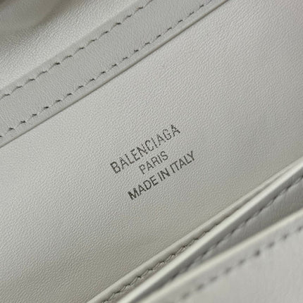 RODEO SMALL BAG 29 IN WHITE SMOOTH CALFSKIN SILVER HARDWARE