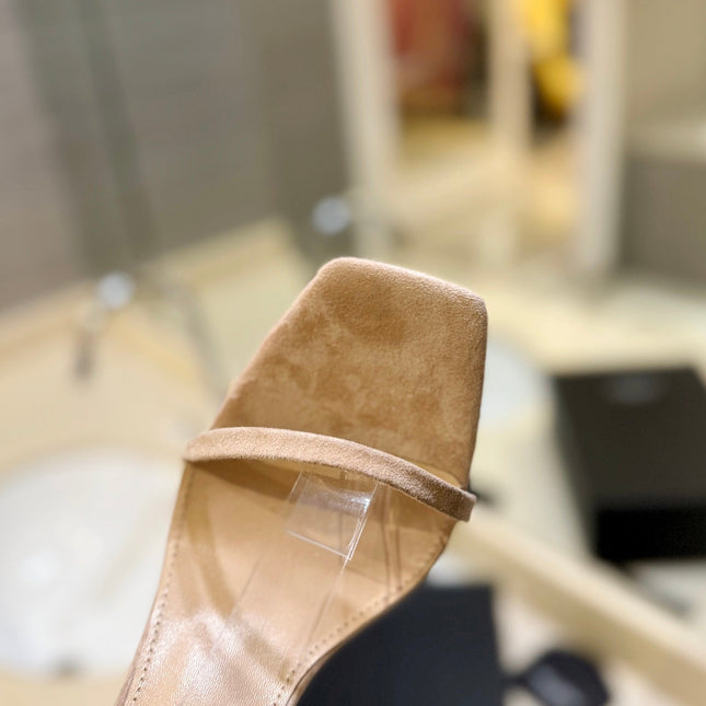 SL OPYUM SANDALS 105 CAMEL SUEDE