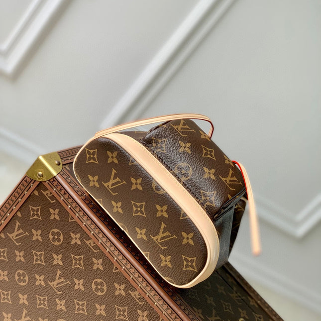 MONTSOURIS MINI BACKPACK 25 IN BROWN MONOGRAM CANVAS