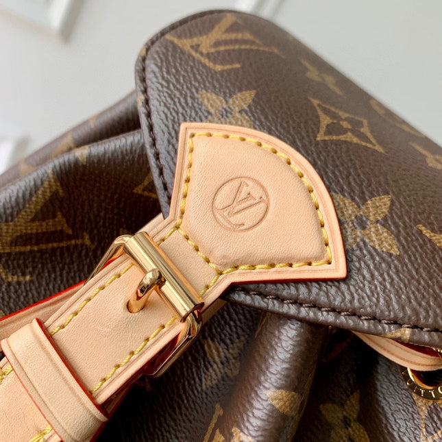 MONTSOURIS MINI BACKPACK 25 IN BROWN MONOGRAM CANVAS