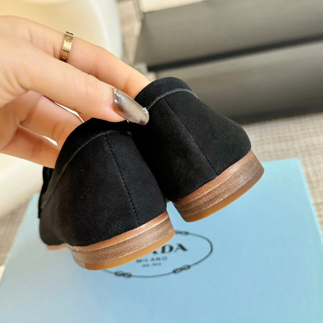 PRA SUEDE LOAFERS PITCH BLACK CALFSKIN