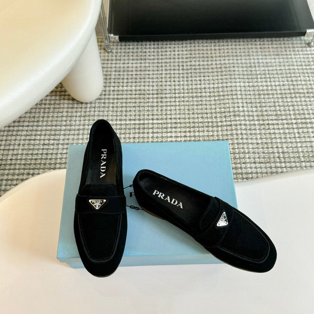 PRA SUEDE LOAFERS PITCH BLACK CALFSKIN