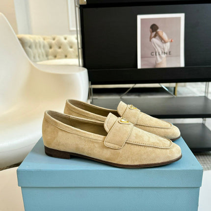 PRA SUEDE LOAFERS FLAX CALFSKIN