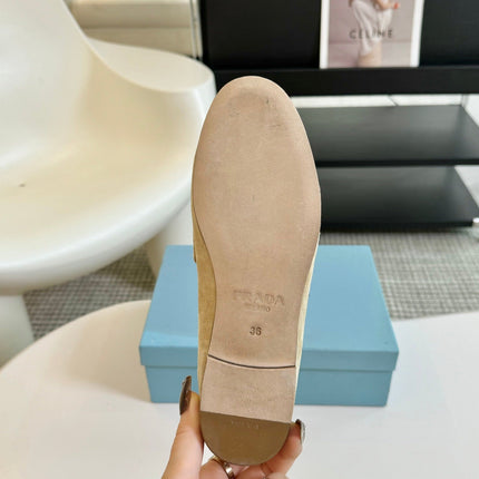 PRA SUEDE LOAFERS FLAX CALFSKIN