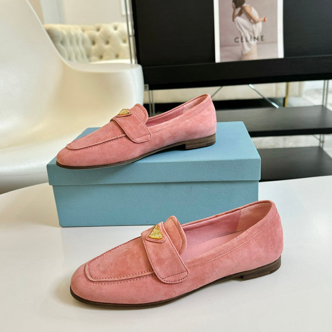 PRA SUEDE LOAFERS ROSE CALFSKIN
