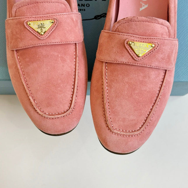 PRA SUEDE LOAFERS ROSE CALFSKIN