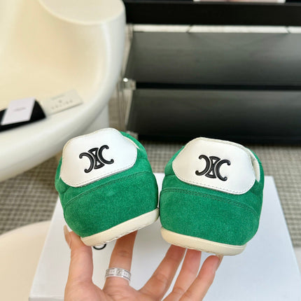 TRAINER LOW LACE - UP JADE GREEN SUEDE