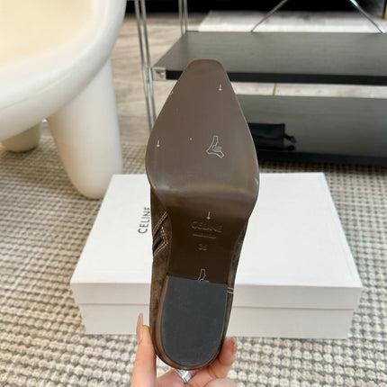 ANKLE BOOTS 45 MM IN MOCHA BROWN SUEDE