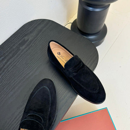 CLASSIC LOAFERS IN BLACK SUEDE