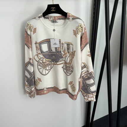 HERMES 25S LONG-SLEEVE KNIT SWEATER 275
