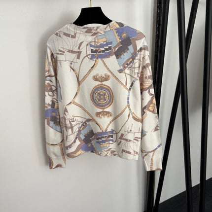 HERMES 25S LONG-SLEEVE KNIT SWEATER 274