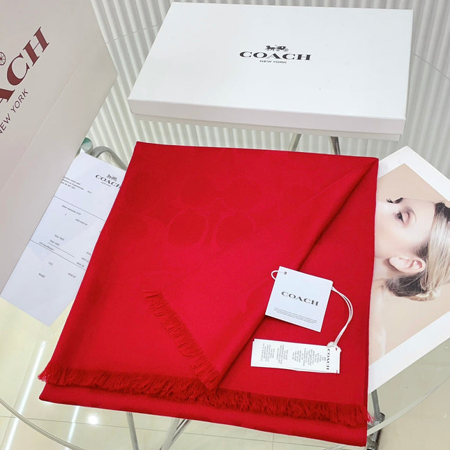 SCARF 180 CM IN CHERRY RED CASHMERE 332875