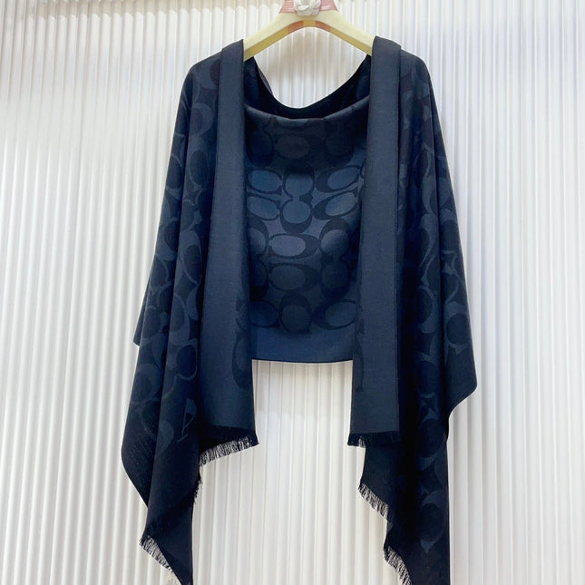 SCARF 180 CM IN BLACK CASHMERE 332873