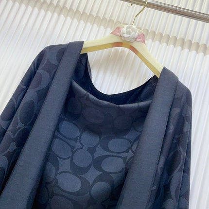 SCARF 180 CM IN BLACK CASHMERE 332873
