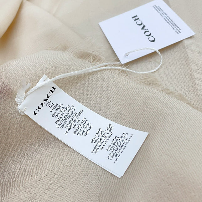 SCARF 180 CM IN BEIGE CASHMERE 332874