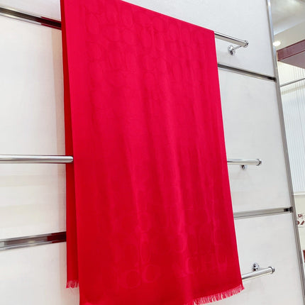 SCARF 180 CM IN CHERRY RED CASHMERE 332875