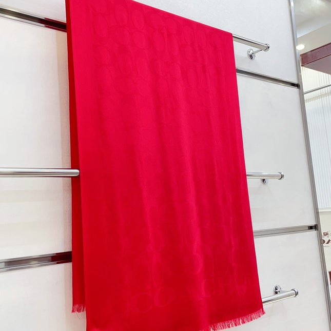 SCARF 180 CM IN CHERRY RED CASHMERE 332875