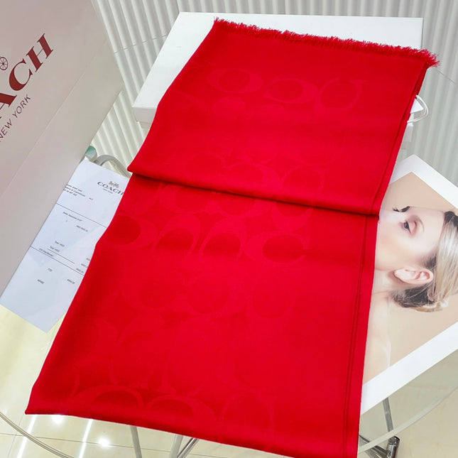 SCARF 180 CM IN CHERRY RED CASHMERE 332875