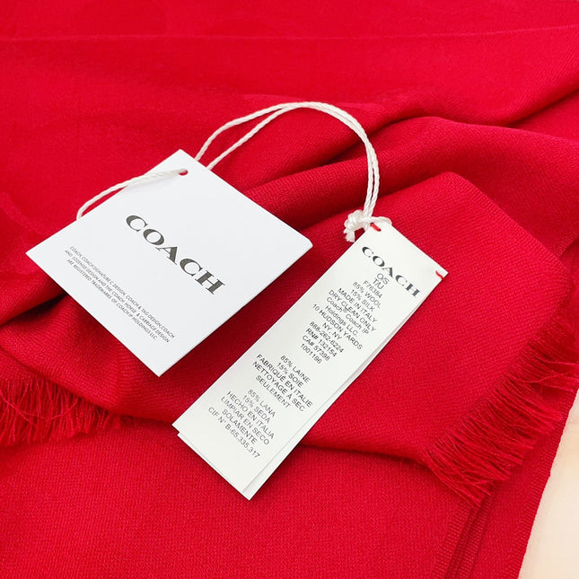 SCARF 180 CM IN CHERRY RED CASHMERE 332875