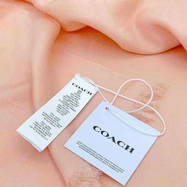 SCARF 180 CM IN PECHY PINK CASHMERE 332876
