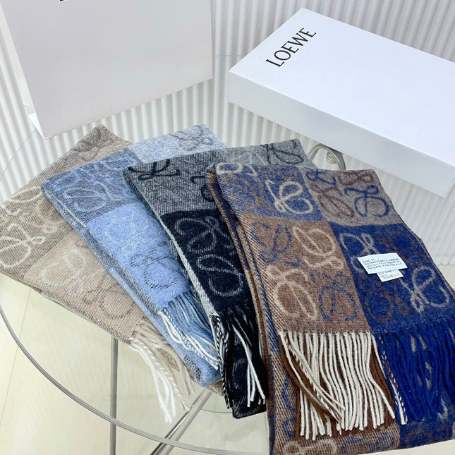 SCARF 200 CM IN COLORFUL WOOL AND CASHMERE 413567