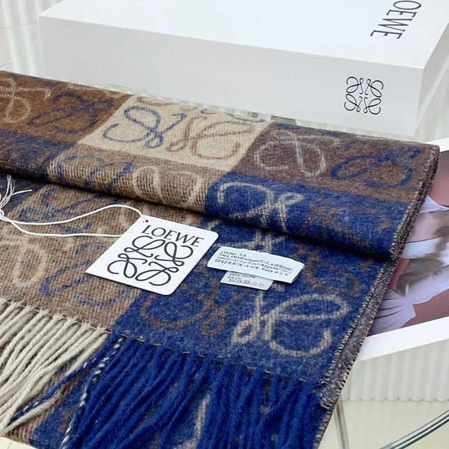 SCARF 200 CM IN COLORFUL WOOL AND CASHMERE 413567