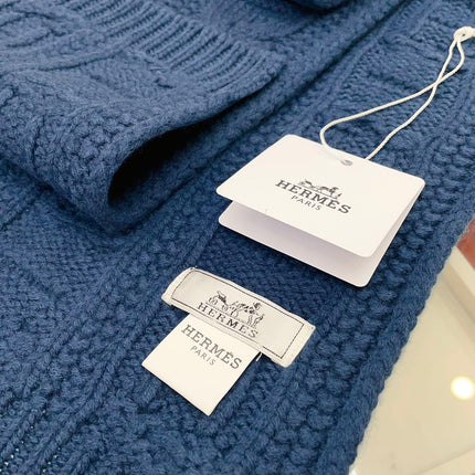 FAUBOURG MUFFLER 170 CM IN COBALT BLUE CASHMERE