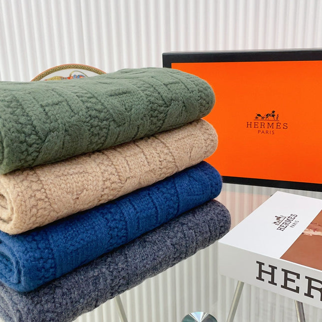 FAUBOURG MUFFLER 170 CM IN HUNTER GREEN CASHMERE