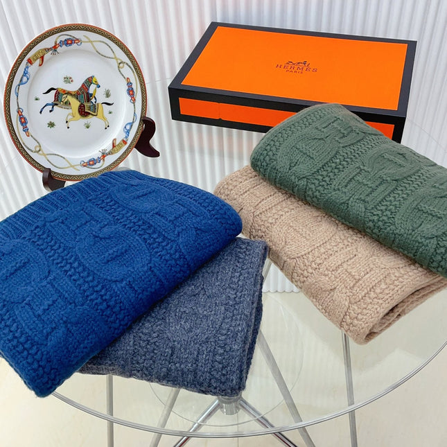 FAUBOURG MUFFLER 170 CM IN HUNTER GREEN CASHMERE
