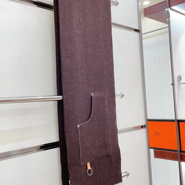 CARGO MUFFLER 190 CM IN CHESTNUT BROWN CASHMERE 375382