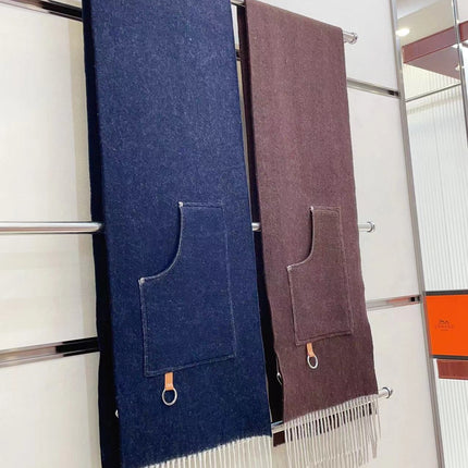 CARGO MUFFLER 190 CM IN CHESTNUT BROWN CASHMERE 375382