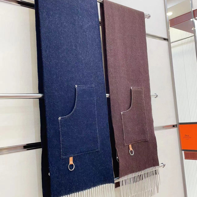 CARGO MUFFLER 190 CM IN CHESTNUT BROWN CASHMERE 375382