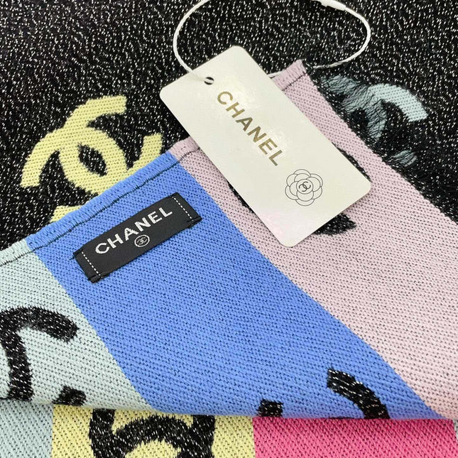 RAINBOW SCARF 180 CM IN COLORFUL CASHMERE AND WOOL 390961