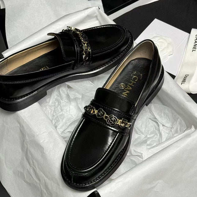 CC LOAFERS BLACK QUILTED CALFSKIN