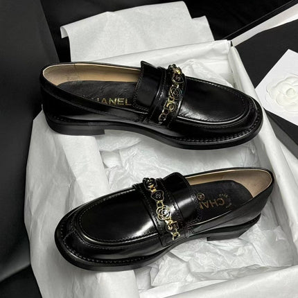 CC LOAFERS BLACK QUILTED CALFSKIN