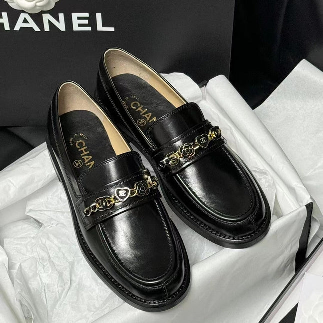 CC LOAFERS BLACK QUILTED CALFSKIN