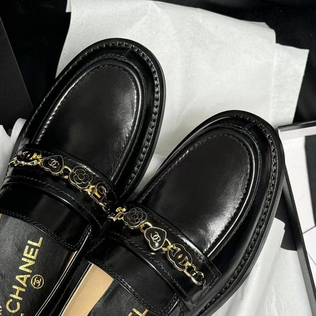CC LOAFERS BLACK QUILTED CALFSKIN