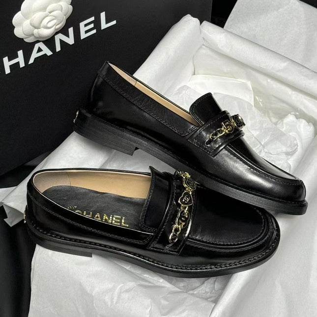 CC LOAFERS BLACK QUILTED CALFSKIN