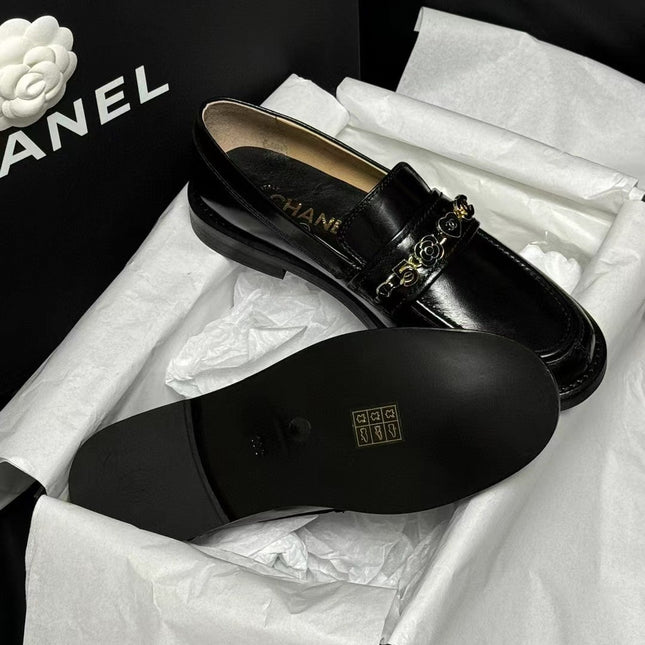 CC LOAFERS BLACK QUILTED CALFSKIN