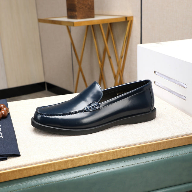 CD RETRO SEWED LOAFER NAVY POLISHED CALFSKIN