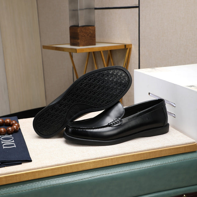 CD RETRO SEWED LOAFER BLACK SMOOTH CALFSKIN