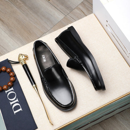 CD RETRO SEWED LOAFER BLACK SMOOTH CALFSKIN