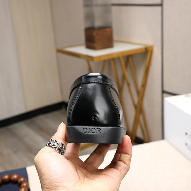 CD RETRO SEWED LOAFER BLACK SMOOTH CALFSKIN