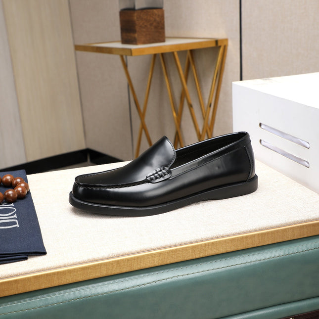 CD RETRO SEWED LOAFER BLACK SMOOTH CALFSKIN